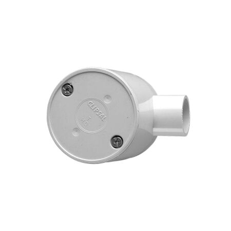 Clipsal - Cable Management, Junction Box, Standard Deep, 20mm I.D, 1 Way Entry - Grey