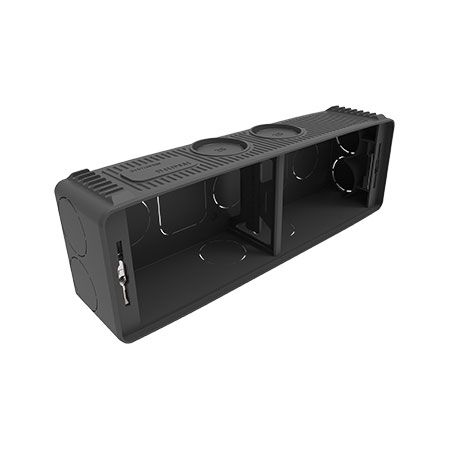 Clipsal Iconic, Quad Socket Plastic Wall Box