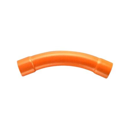 Clipsal - Cable Management, Conduit Bend, Large Sweep, 45Deg, PVC, 25mm - Electric Orange