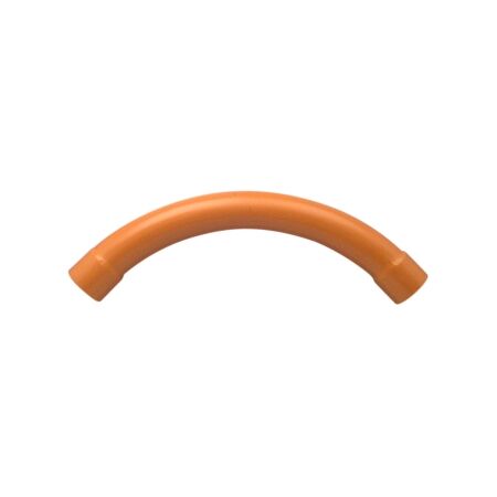 Clipsal - Cable Management, Conduit Bend, Large Sweep, 90Deg, PVC, 100mm - Electric Orange