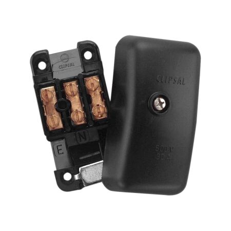 Clipsal - General Accessories, Junction Box, Miniature, with Cover and Three x Two Screw Terminal - White Electric