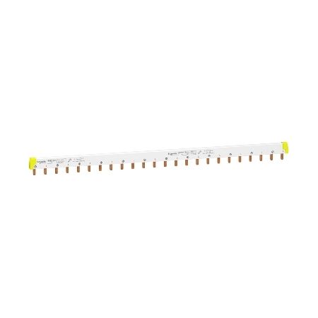 Acti9, Comb Busbar, 1L+N, 18 mm pitch, 24 modules, 100 A