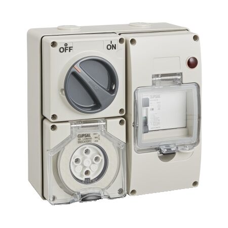 Clipsal - 56 Series, Socket Outlet, RCD - Grey