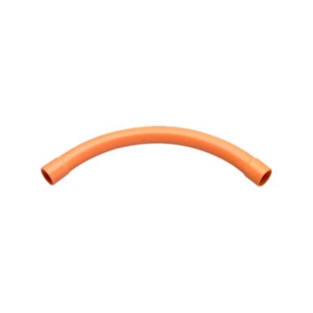 Clipsal - Cable Management, Conduit Bend, Large Sweep, 90Deg, PVC, 20mm - Electric Orange