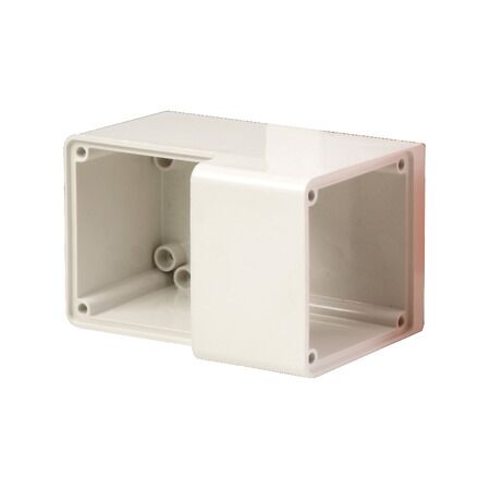 Clipsal - 56 Series, Mounting Back Box, 2 Gang, Vertical Socket Mounting - Resistant White Electric