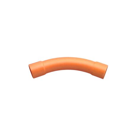 Clipsal - Cable Management, Conduit Bend, Large Sweep, 45Deg, PVC, 63mm - Electric Orange