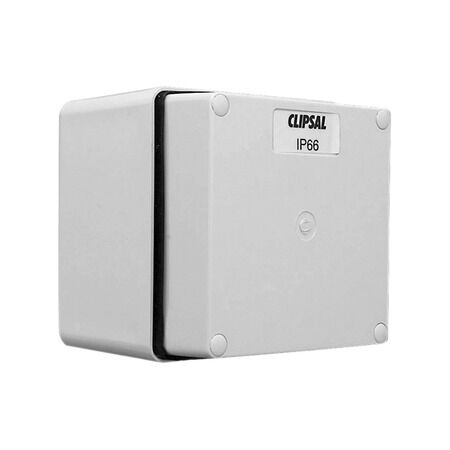 Clipsal - 56 Series, Junction Box, 1 Gang, 20mm I.D, 3 Way Entry, SWA Cable - Grey