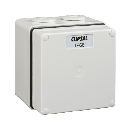 Clipsal - 56 Series, Junction Box, IP66, 1 Gang (101 x 101 x 91mm high) - Grey