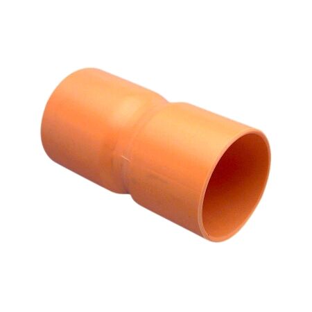 Clipsal - Cable Management, Conduit Coupling, Plain, PVC, 80mm - Electric Orange