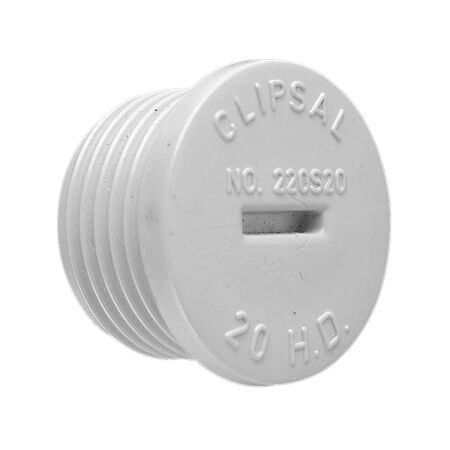 Clipsal - Cable Management, Conduit Plug, Screwed, PVC, 40mm - Grey