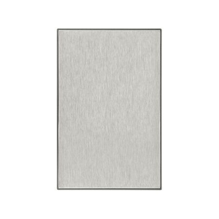 Saturn Series, Grid Plate and Cover Switch, Blank, Vertical - Horizon Silver