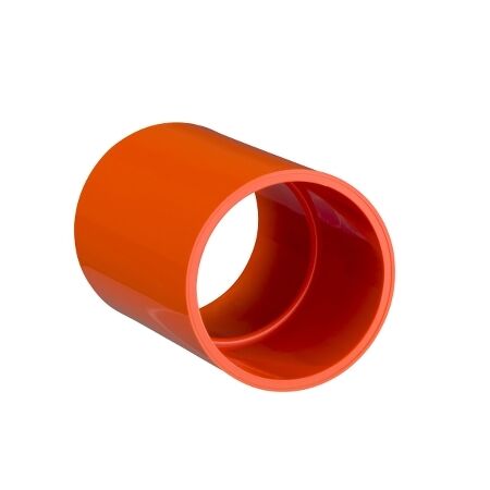 Clipsal - Cable Management, Coupling, PVC, 50mm - Electric Orange