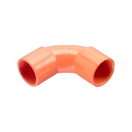 Clipsal - Cable Management, Elbow, Solid, PVC, 25mm - Electric Orange