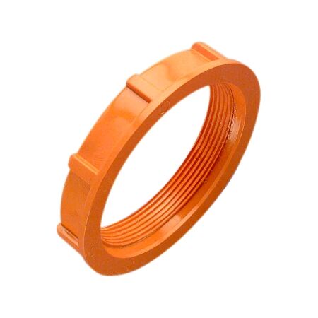 Clipsal - Cable Management, Screwed Lock Ring, PVC, 63mm - Electric Orange