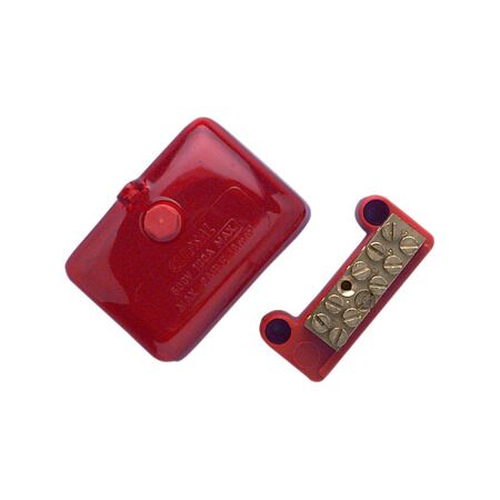 Clipsal - Max 4, Mini Active link, 100 A 500 V 5 hole with cover front wiring Red