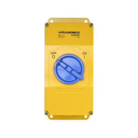 Metal Clad, Switch, 3 Pole, 80A, 415V, Made of Cast Aluminium