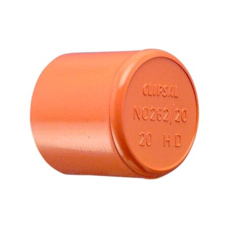 Clipsal - Cable Management, Conduit Cap, PVC, 32mm - Electric Orange
