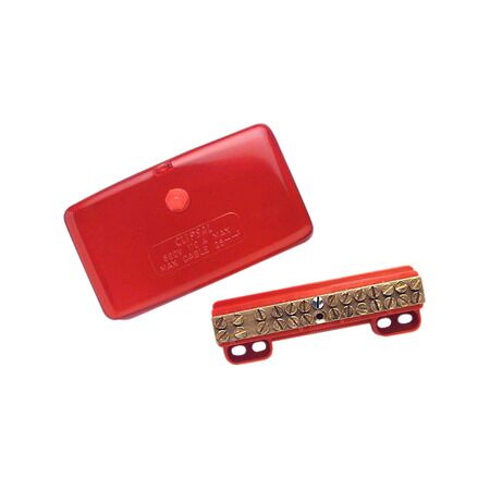 Clipsal - Max 4, Maxi Active link, 110 A 500 V 13 hole with cover front wiring Red