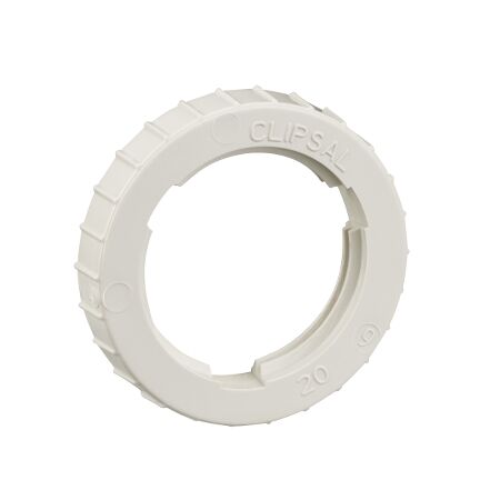 Clipsal - Cable Management, Screwed Lock Ring, PVC, 20mm - Grey