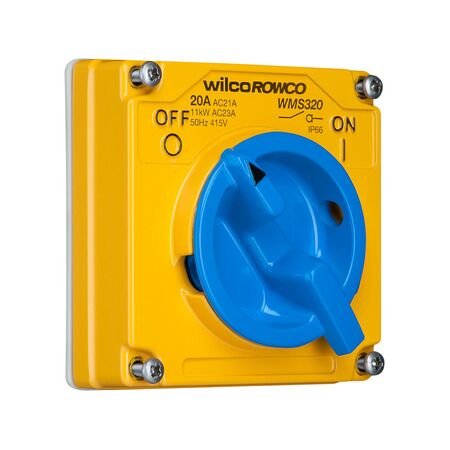 Metal Clad, Switch, 3 Pole, Made of Cast Aluminium, 20A, 415V, Less Enclosure