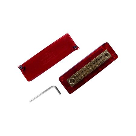 Clipsal - Max 4, Maxi Active link, 370 A 500 V 13 hole with cover front wiring Red