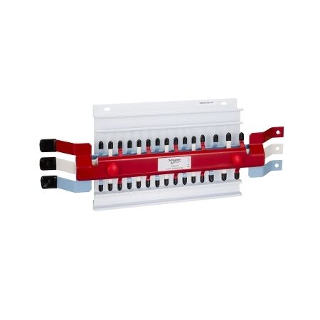 Acti9, MSC Chassis 3PH, 400A, Hybrid 18/27mm for MCB & RCBO 42 poles, Dual Feed