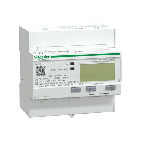 Acti9, IEM3110 energy meter, 63 A - 1 pulse O - MID