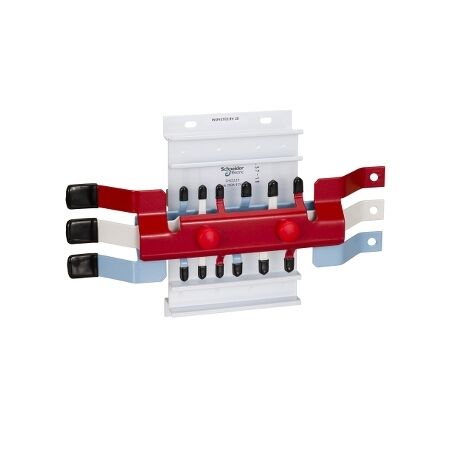 Acti9, MSC Chassis 3PH, 400A, Hybrid 18/27mm for MCB & RCBO 24 poles, Dual Feed