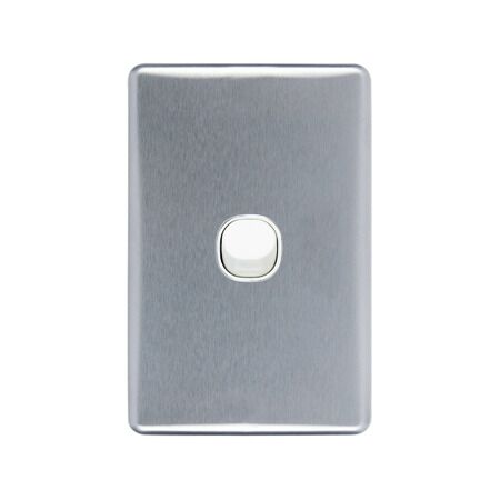 Classic C2000 Series, Flush Switch, 1 Gang, 250VAC, 10A, Standard, Vertical - Red