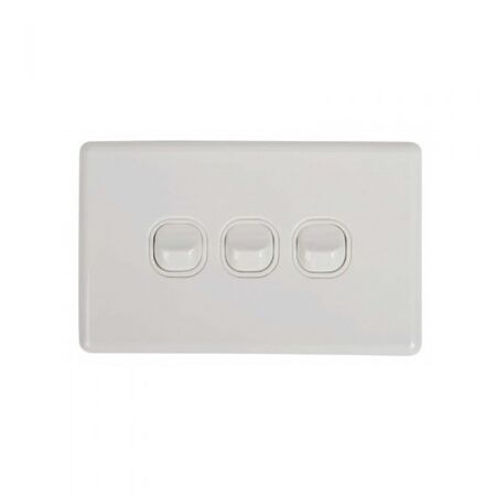 SW3 - 3 Gang 16A Switch Horizontal - SW3 - SW3