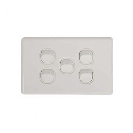 SW5 - 5 Gang 16A Switch Horizontal - SW5 - SW5