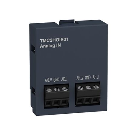 Modicon M221, Analogue input cartridge, hoisting 2 analog I/O extension