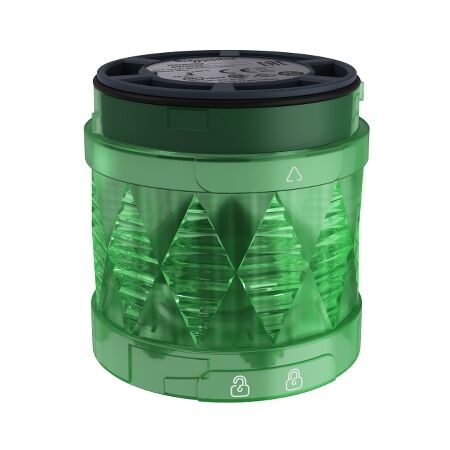 Harmony XVU, Illuminated LED unit for modular tower lights, green, Ø60, steady, IP65, 24 V AC/DC