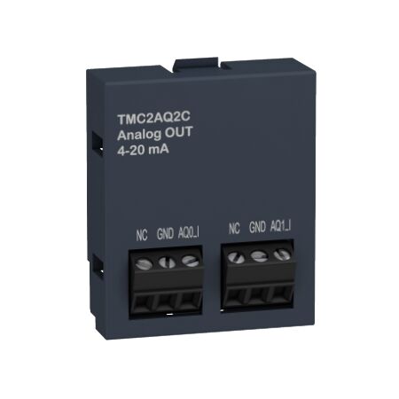 Modicon M221, Analogue output cartridge, 2 analog current outputs, I/O extension
