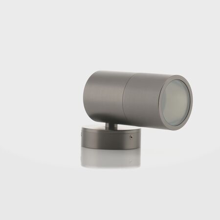 Tivah Solid Brass Graphite Coloured TRI Colour Fixed Down Wall Pillar Lights