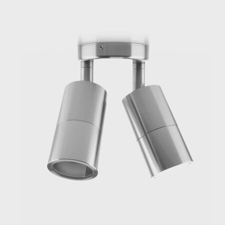 Tivah 316 Stainless Steel TRI Colour Double Adjustable Wall Pillar Lights