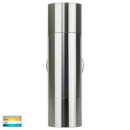 Tivah 316 Stainless Steel TRI Colour Up & Down Wall Pillar Lights