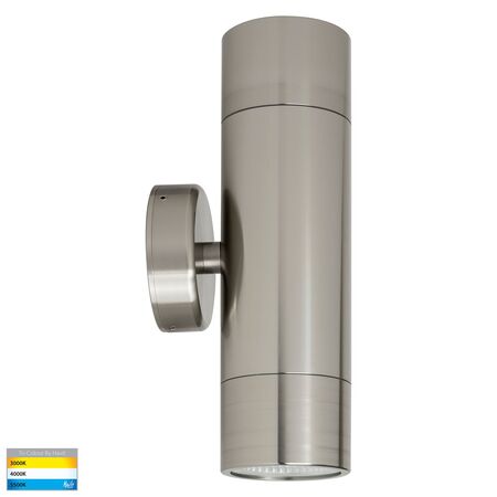 Maxi Tivah 316 Stainless Steel TRI Colour Up & Down Wall Pillar Lights