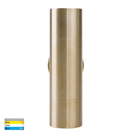 Tivah Solid Brass TRI Colour Up & Down Wall Pillar Lights