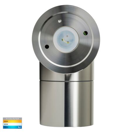 Tivah 316 Stainless Steel TRI Colour Fixed Down Wall Pillar Lights