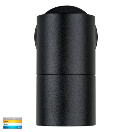 Tivah Black TRI Colour Fixed Down Wall Pillar Lights
