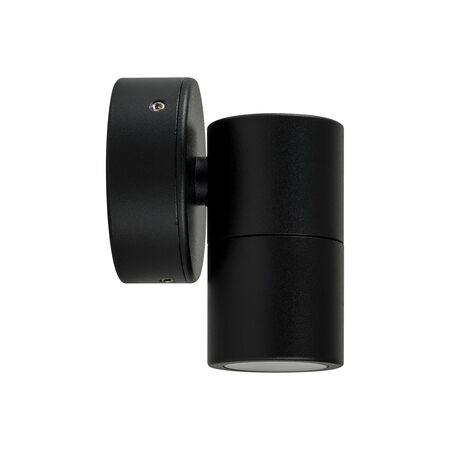 Mini Tivah Black Fixed Down Wall Pillar Lights