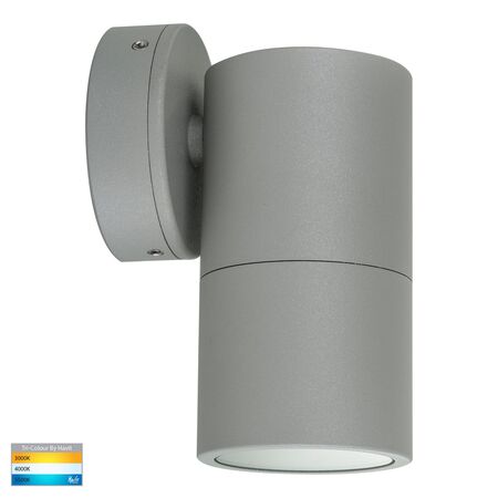 Tivah Silver TRI Colour Fixed Down Wall Pillar Lights