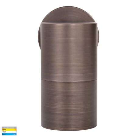 Tivah Antique Brass TRI Colour Fixed Down Wall Pillar Lights