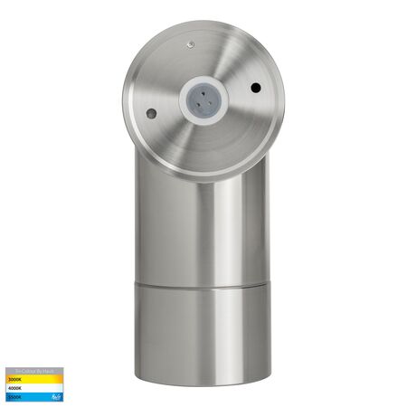 Maxi Tivah 316 Stainless Steel TRI Colour Single Adjustable Wall Pillar Lights