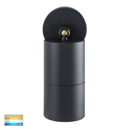 Tivah Black TRI Colour Single Adjustable Wall Pillar Lights
