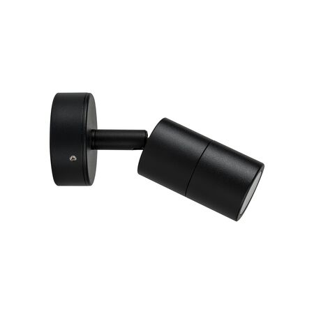 Mini Tivah Aluminium Black Single Adjustable Wall Pillar Lights