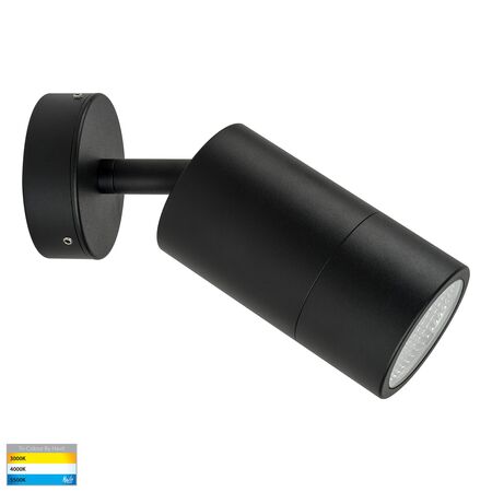 Maxi Tivah Aluminium Black TRI Colour Single Adjustable Wall Pillar Lights