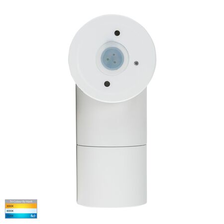 Tivah White TRI Colour Single Adjustable Wall Pillar Lights