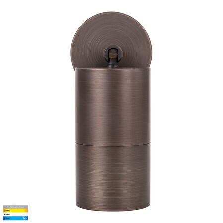 Tivah Antique Brass TRI Colour Single Adjustable Wall Pillar Lights